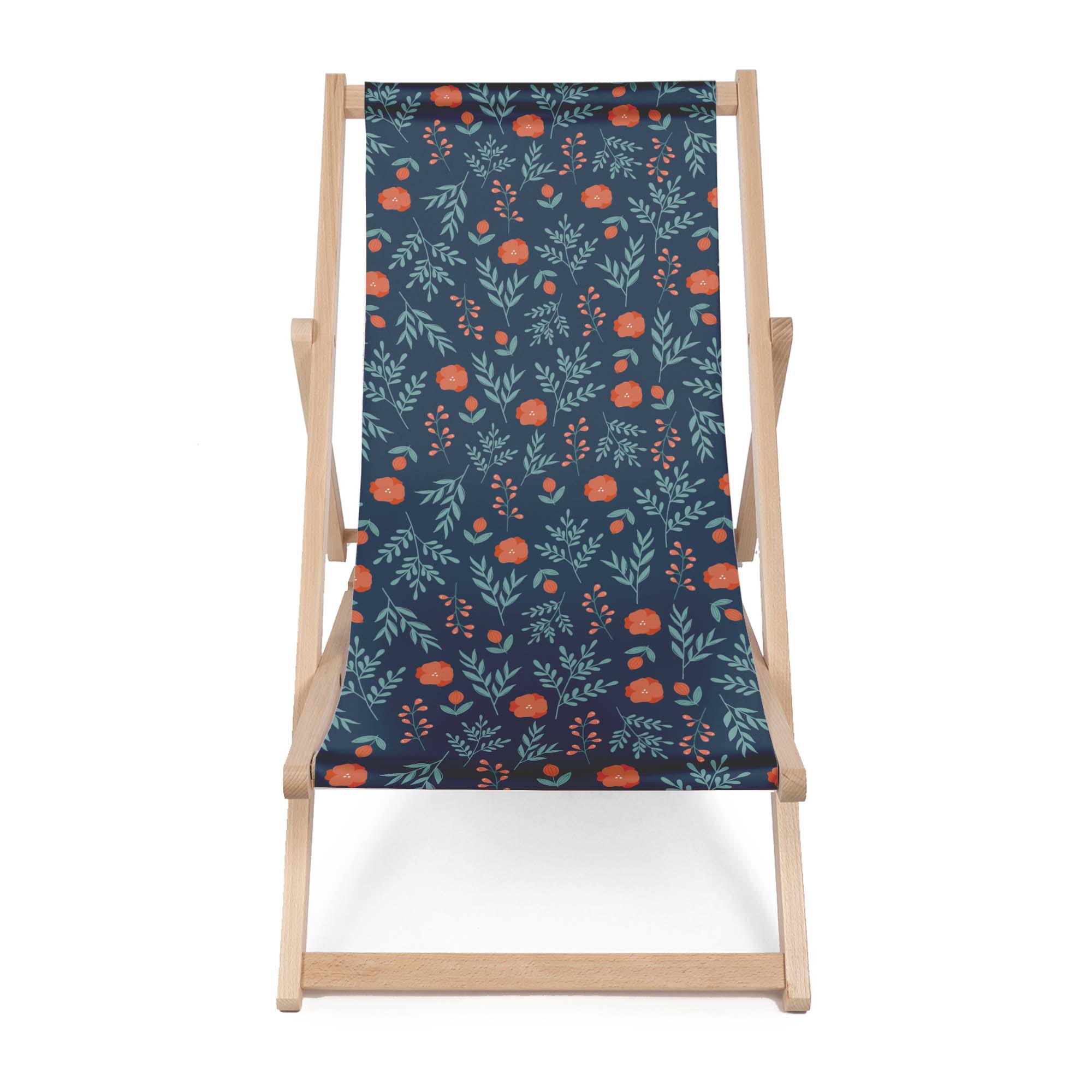 Leżak drewniany Poppy Meadow-M