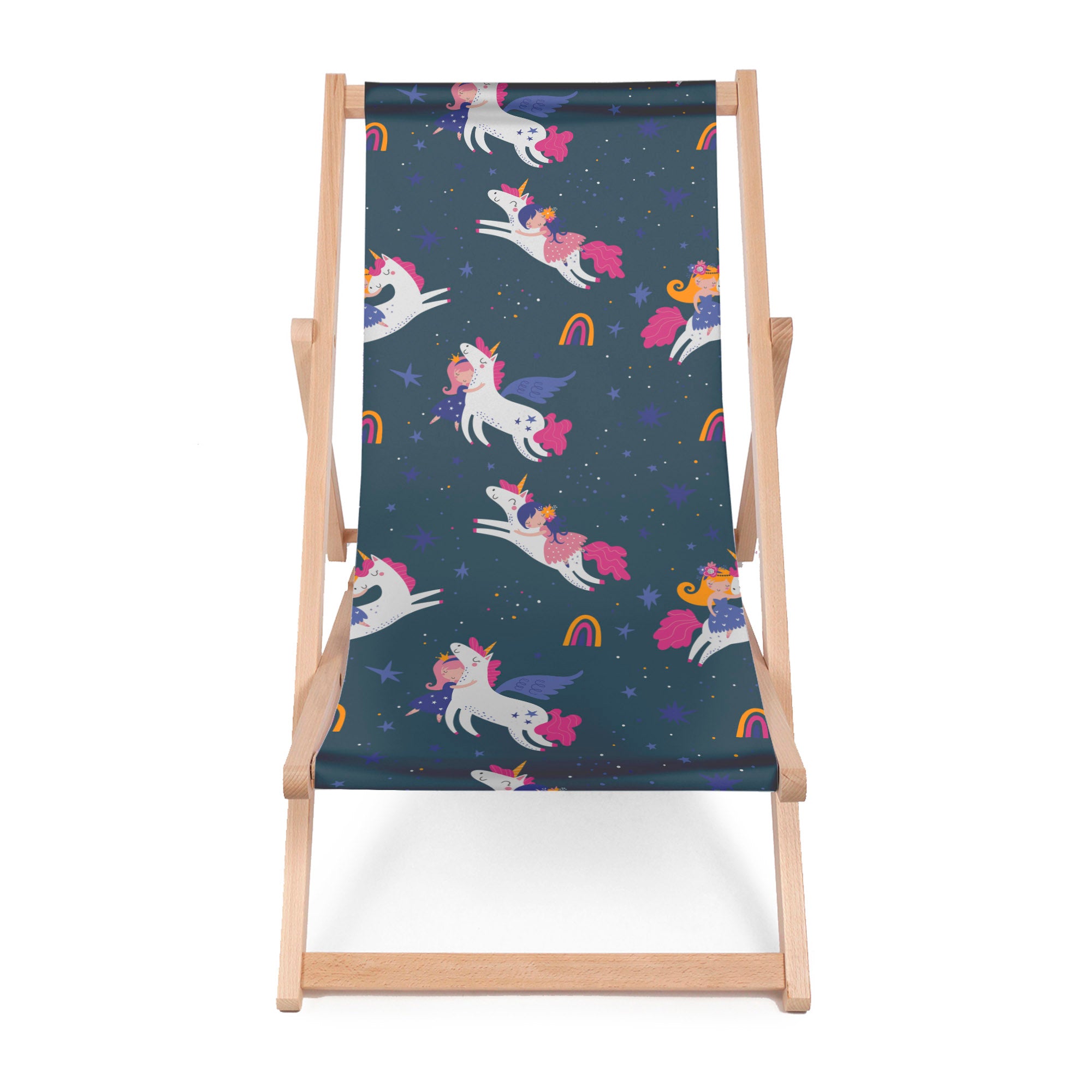 Leżak drewniany Unicorns in the Sky-M