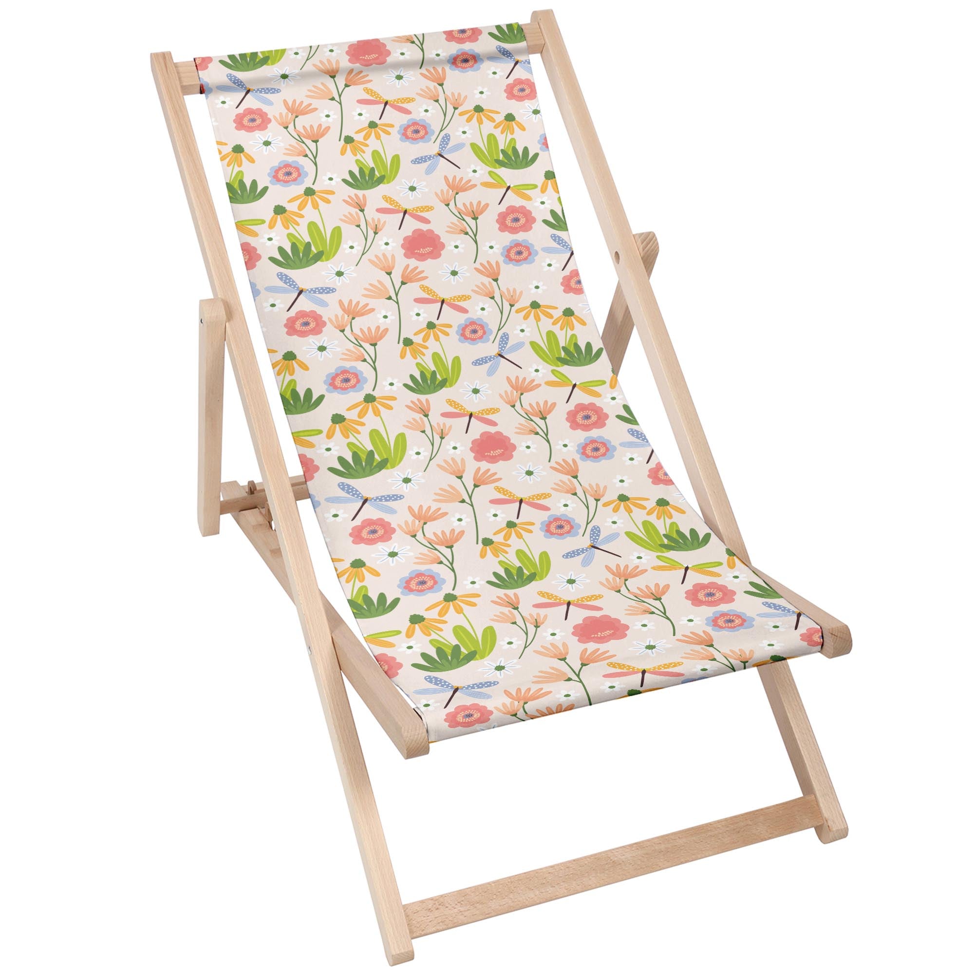 Wooden Deck Chair Garden Happiness-M