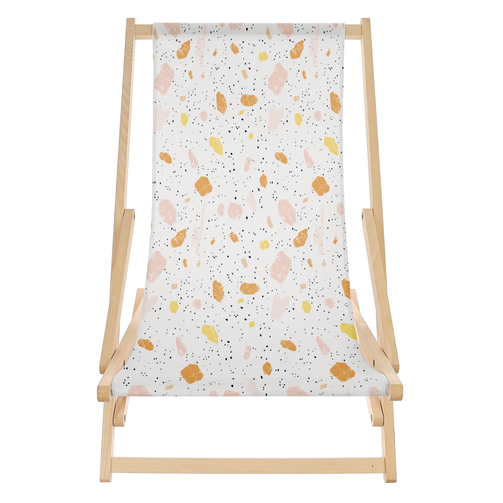 Leżak Bujany Hand Painted Terrazzo