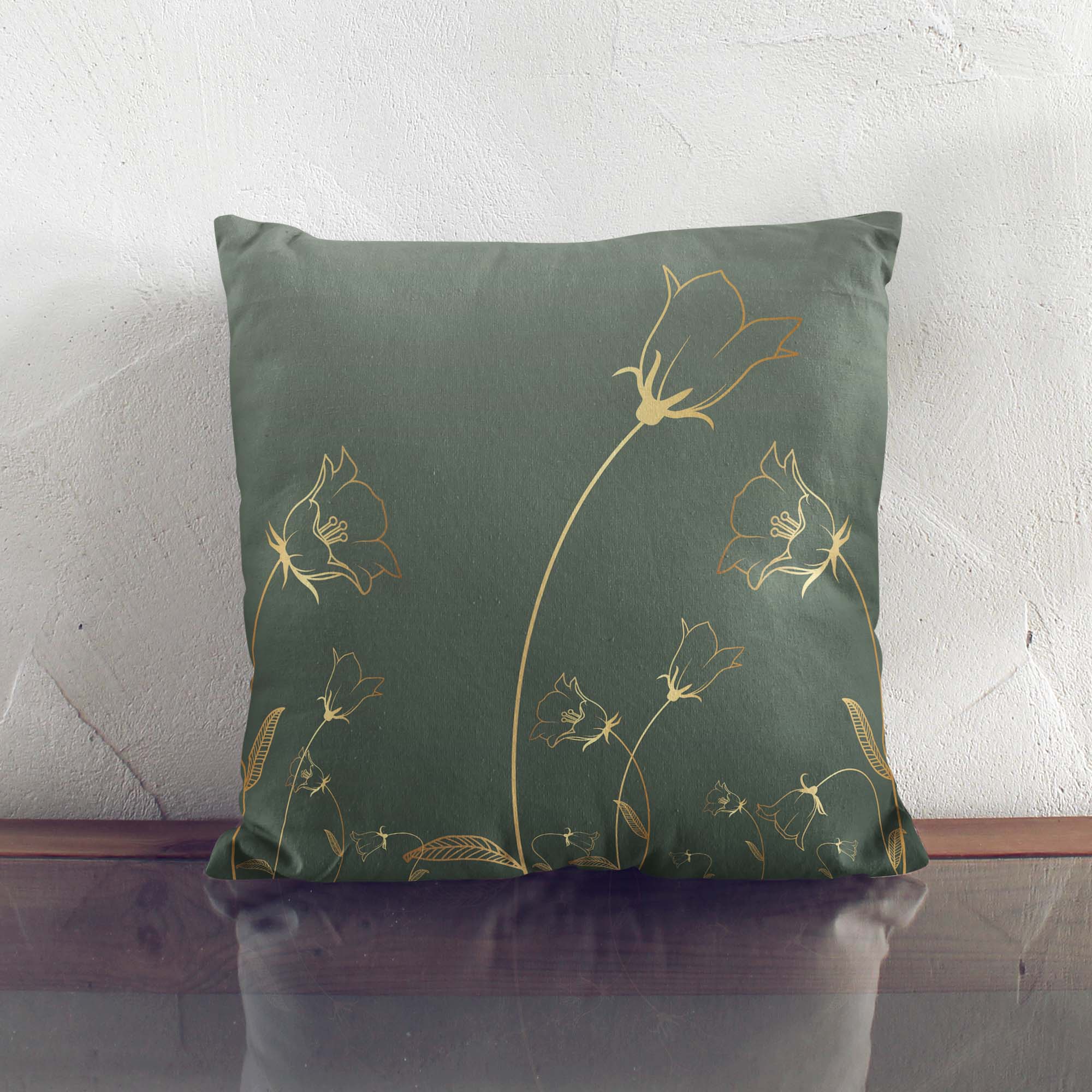 Poduszka Engraving Botanical Pattern