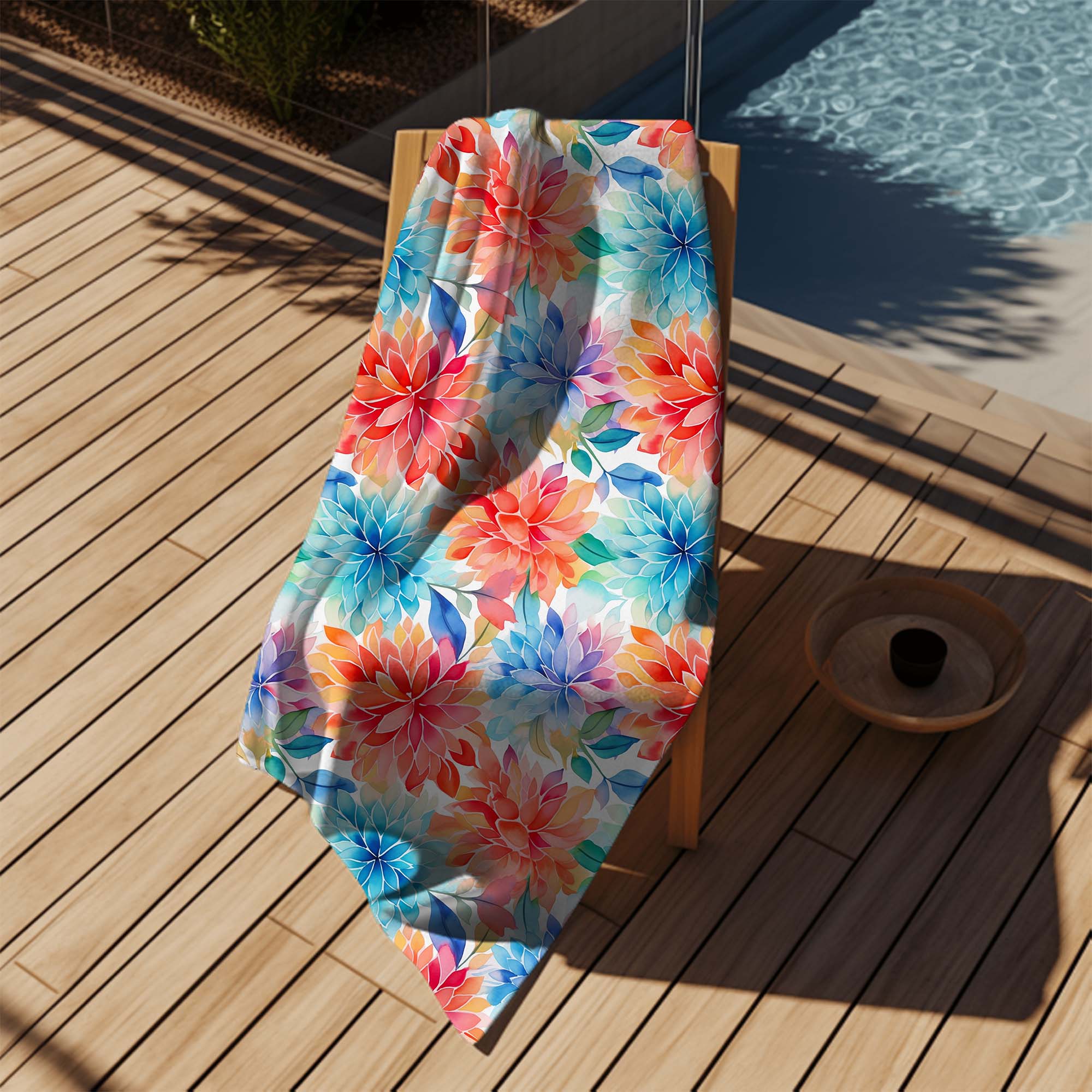Handtuch Floraler Hintergrund-70x140 cm