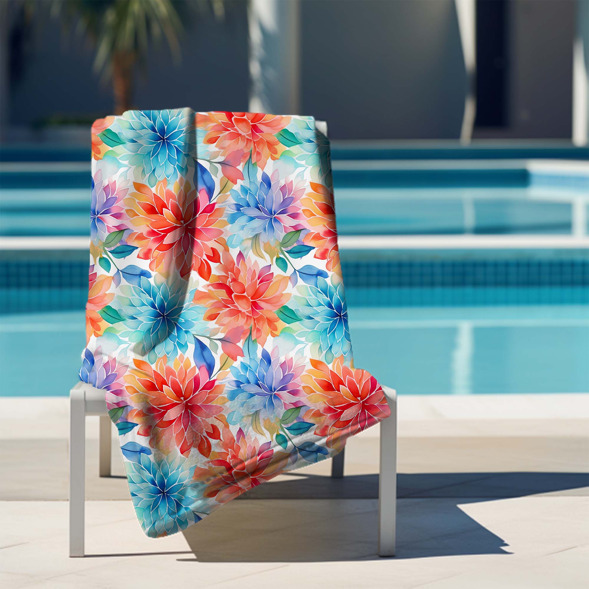 Floral Background Towel