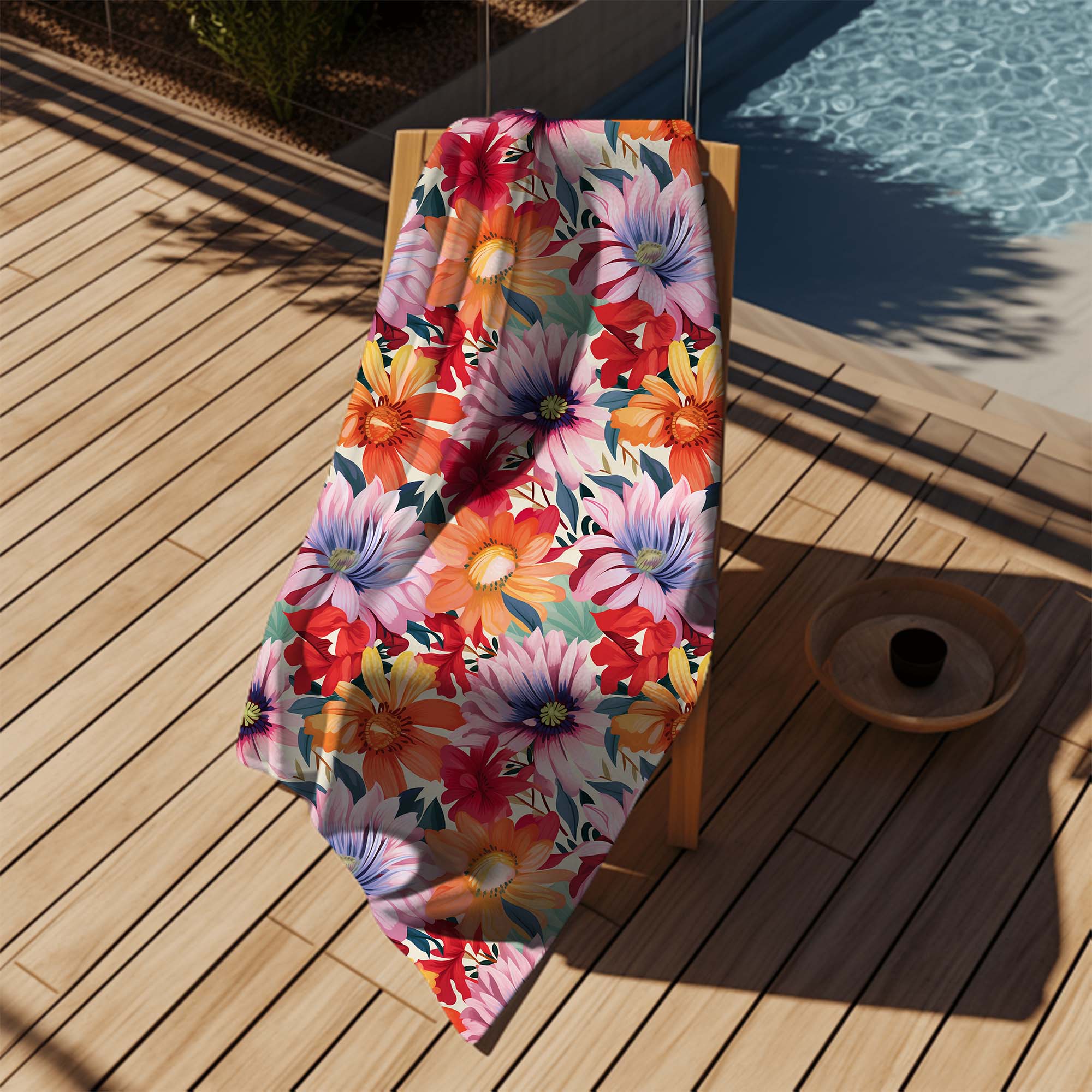 Floral Pattern Towel