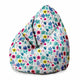 Puf Birnenform Blumige Eleganz