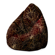Puf Pearshape Deep Peonia-M-Oxford