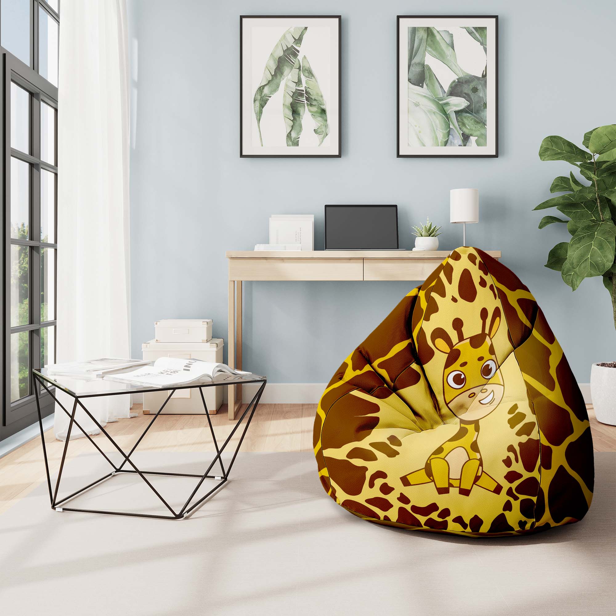 Puf Pearshape Giraffina-S