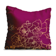 Gold Roses-Velvet Pillow