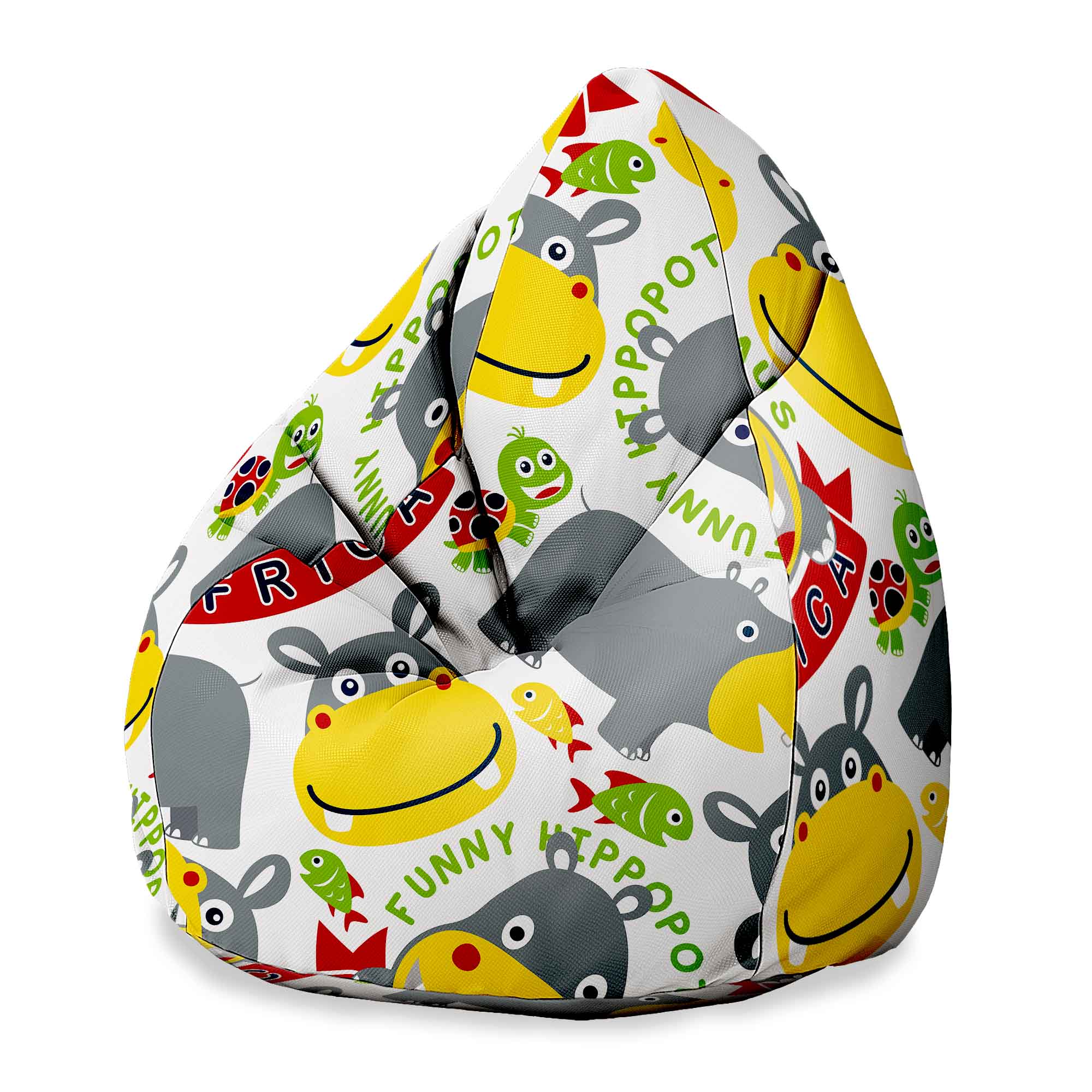 Puf Pearshape Happy Hippotamus-S