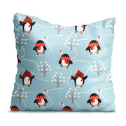 Poduszka Happy Pinguins with Scarfs-Velvet