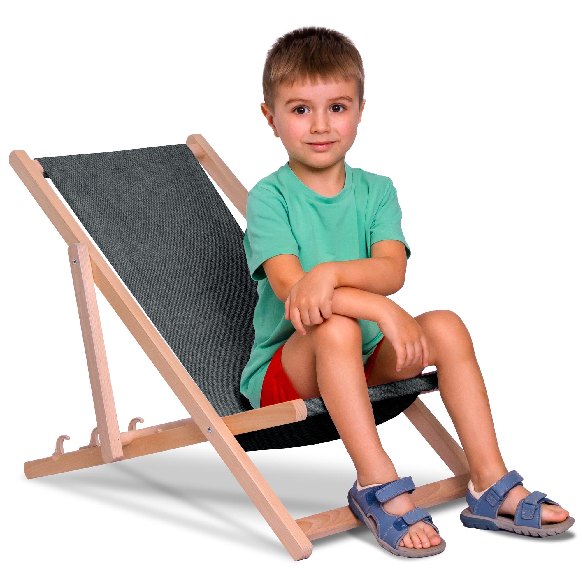 Leżak drewniany Imitacja Jeansu Iron Slate