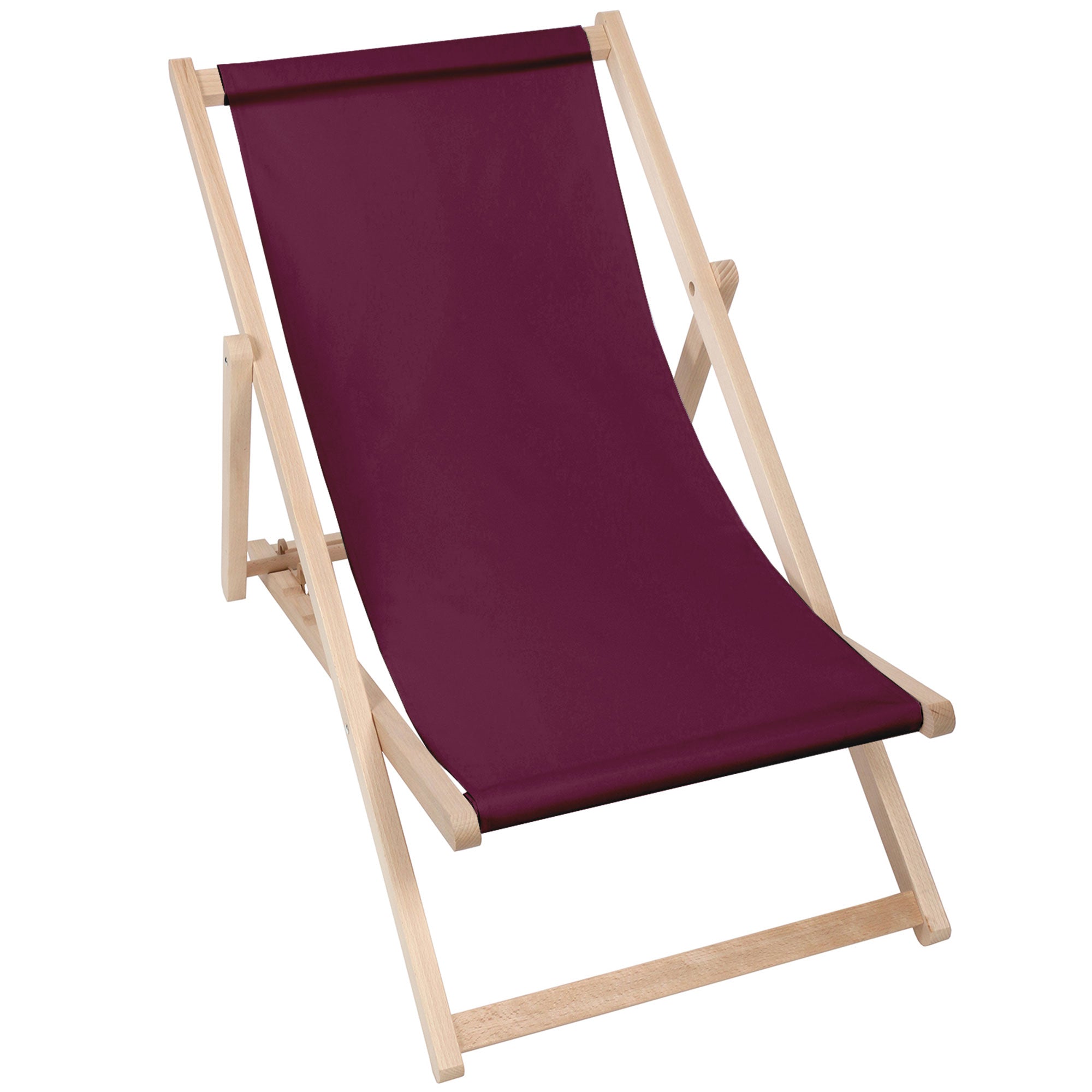 Holzliegestuhl Basic-M-PLUM