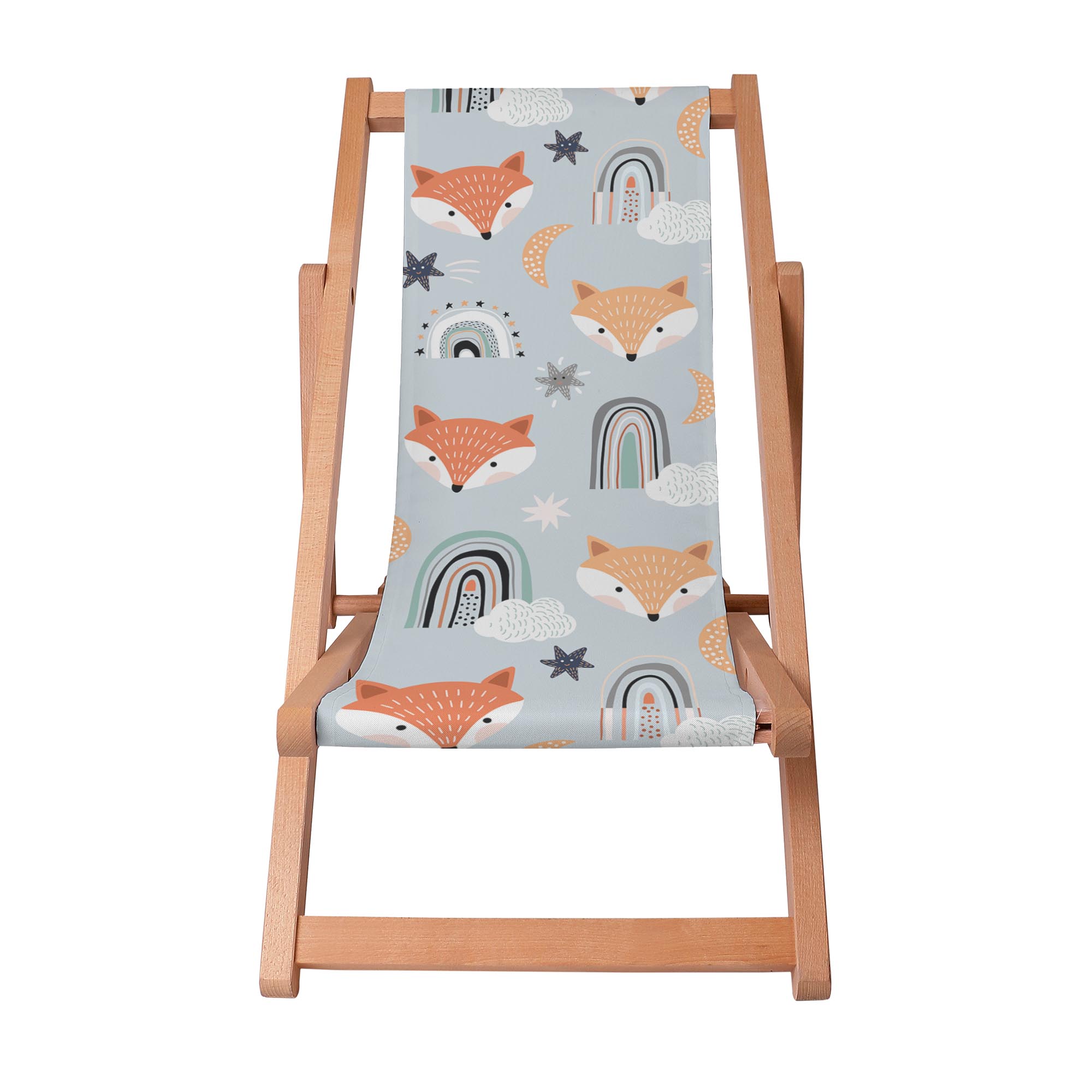 Leżak drewniany Foxes Pastel
