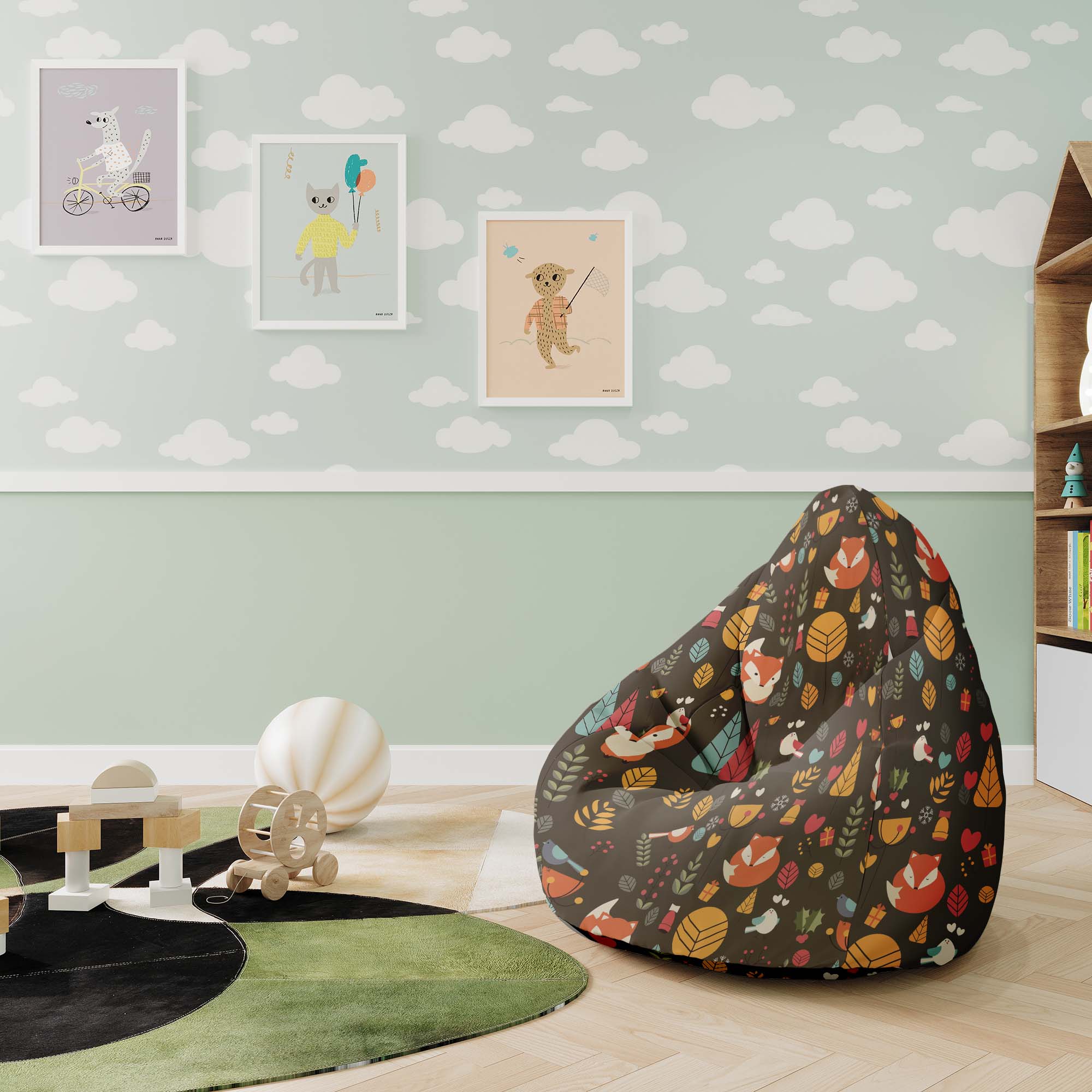 Puf Pearshape Magic Forest-M