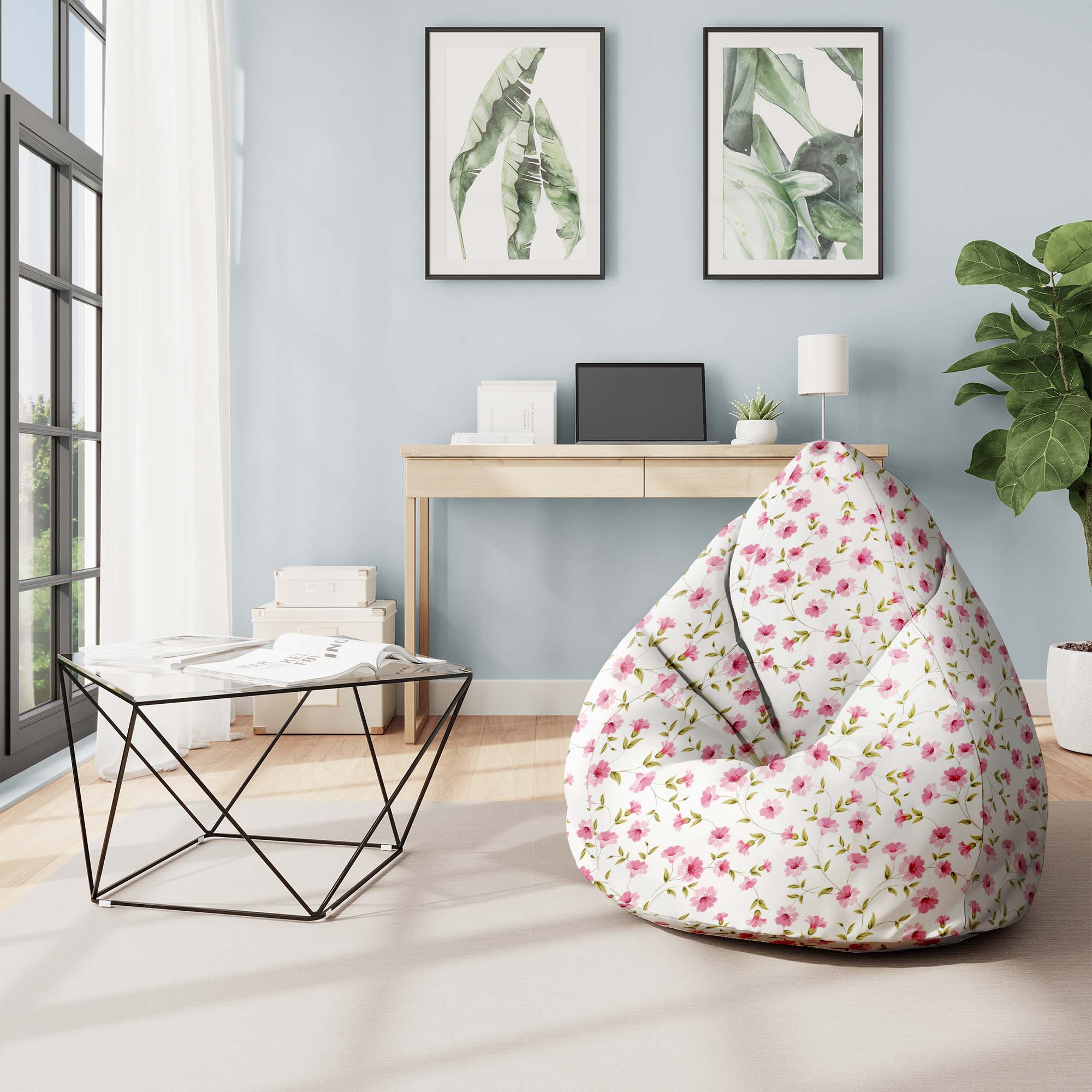 Puf Pearshape Magical Garden-S-Velvet
