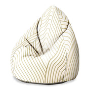 Puf Pearshape Mountain Wave-Velvet