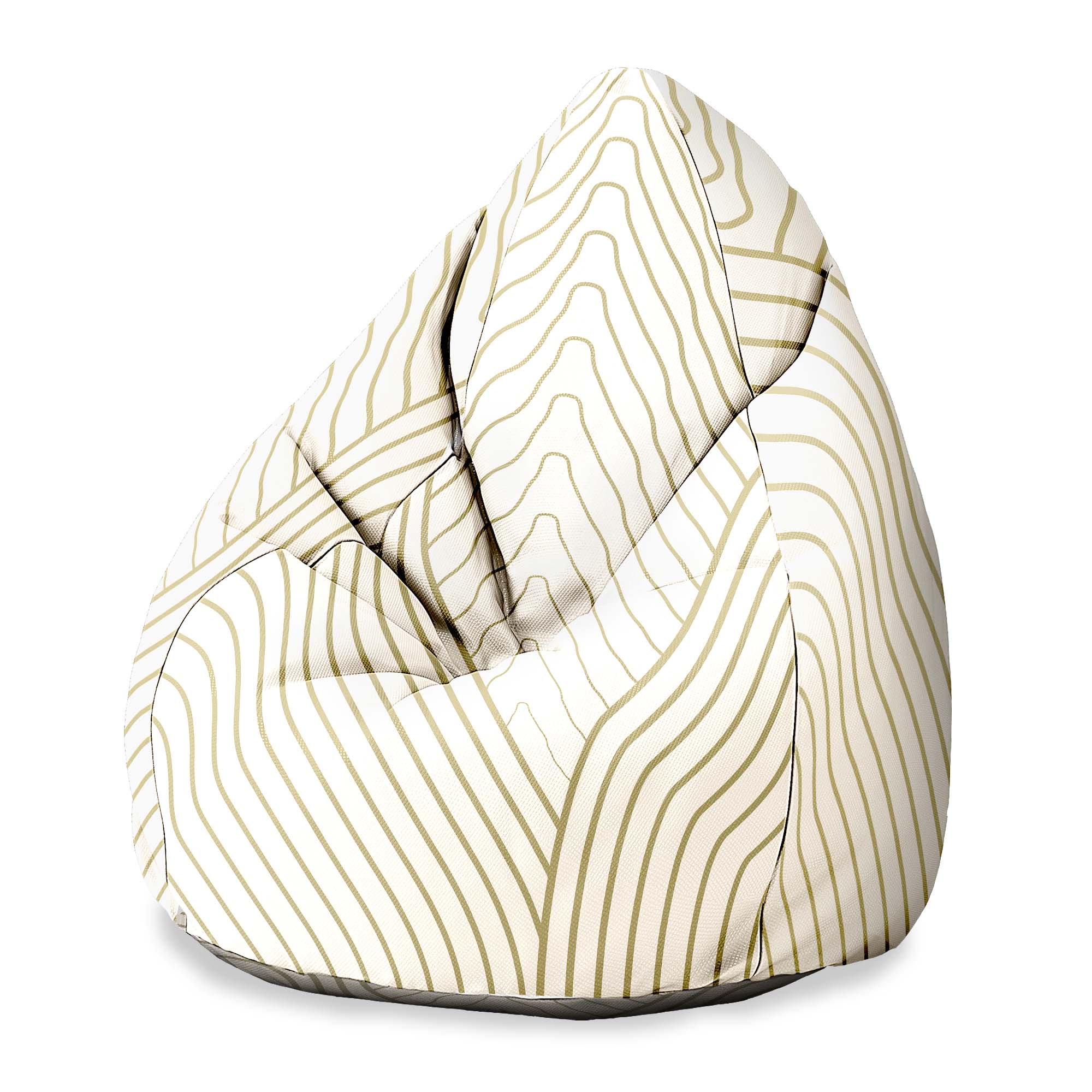 Puf Pearshape Mountain Wave-Velvet