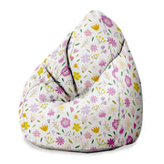 Puf Pearshape Multicolored Flowers-S-Oxford