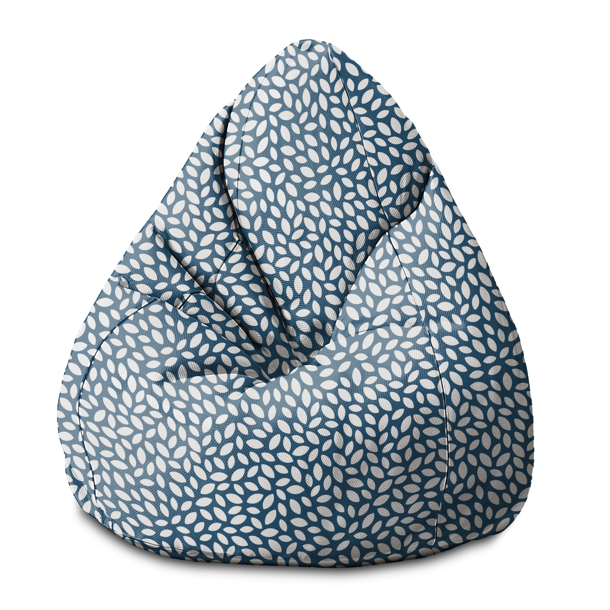 Puf Pearshape Small Navy Petal-M-Velvet