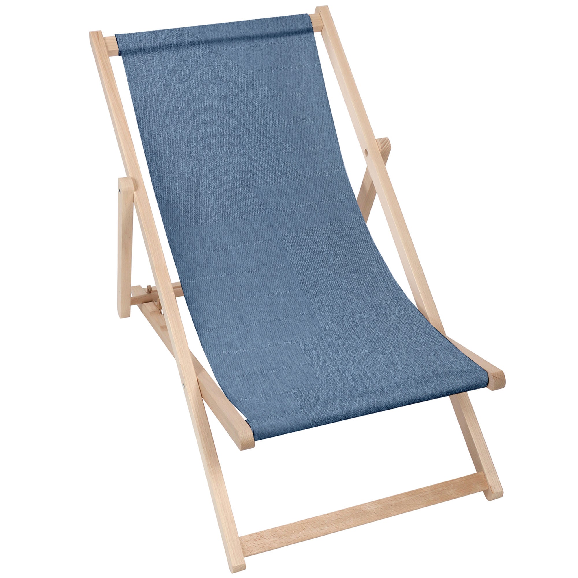Drevené ležadlo Imitácia džínsov Nordic Blue-M