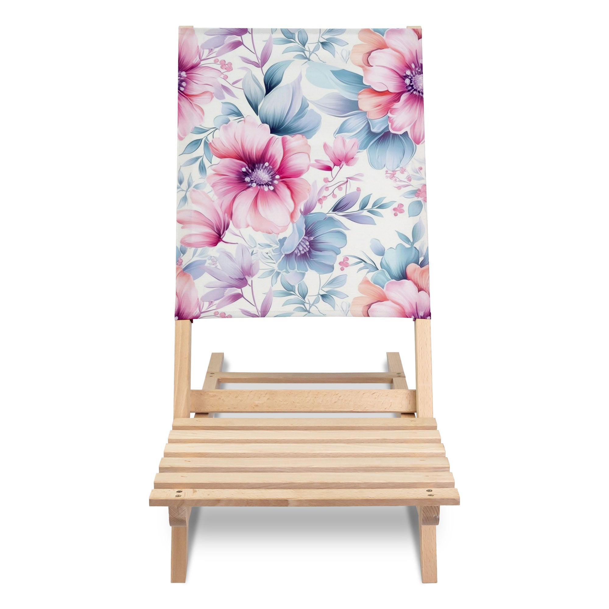 Składane Krzesło Plażowe Pastel Flowers