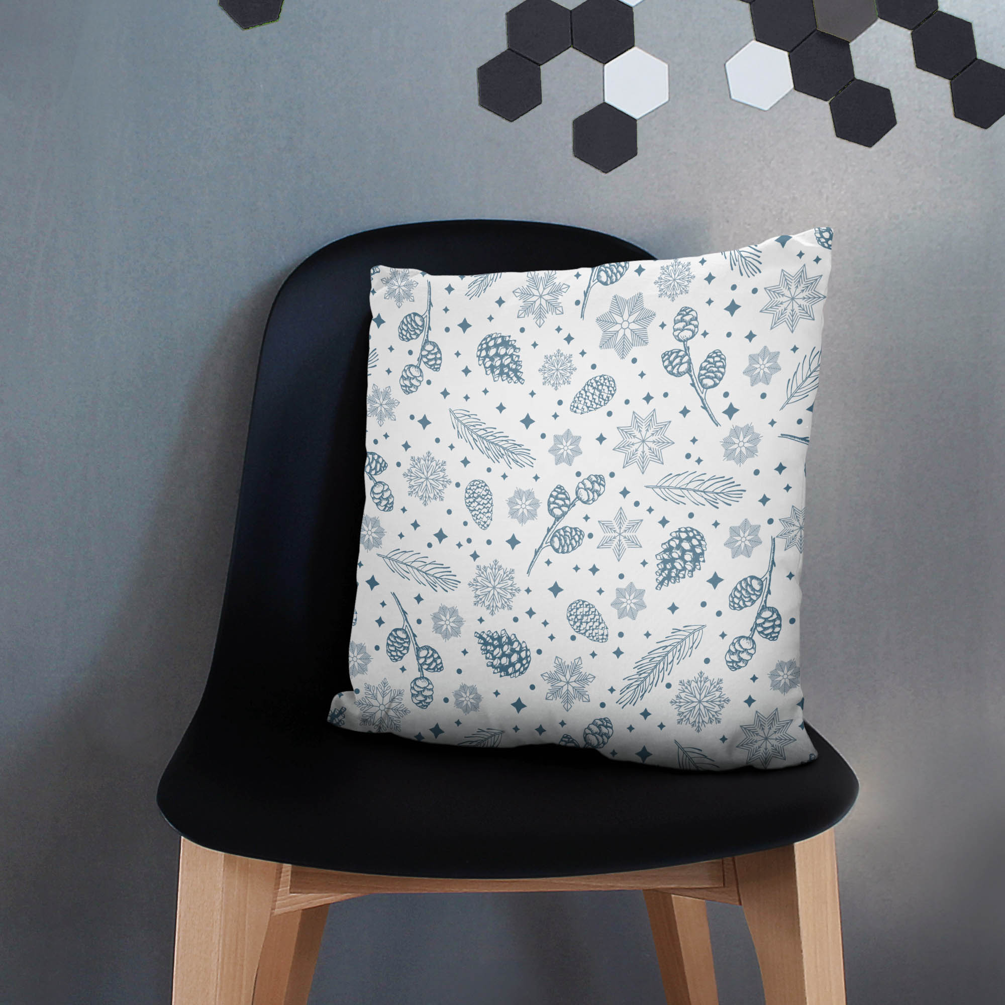 Poduszka Pines and Snowflakes-Velvet