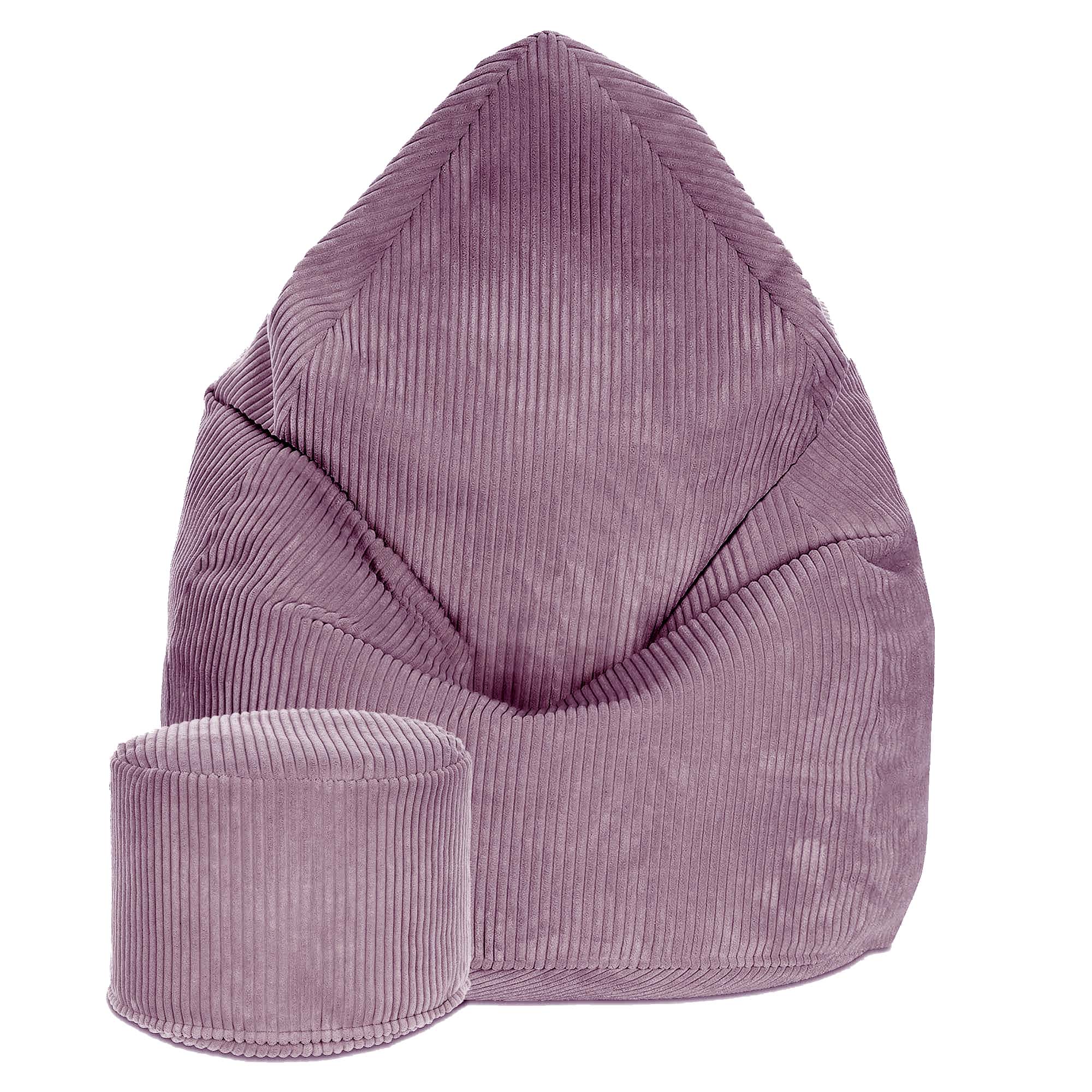 Okrúhly puf podnožka Lincoln Plum Smoothie-M