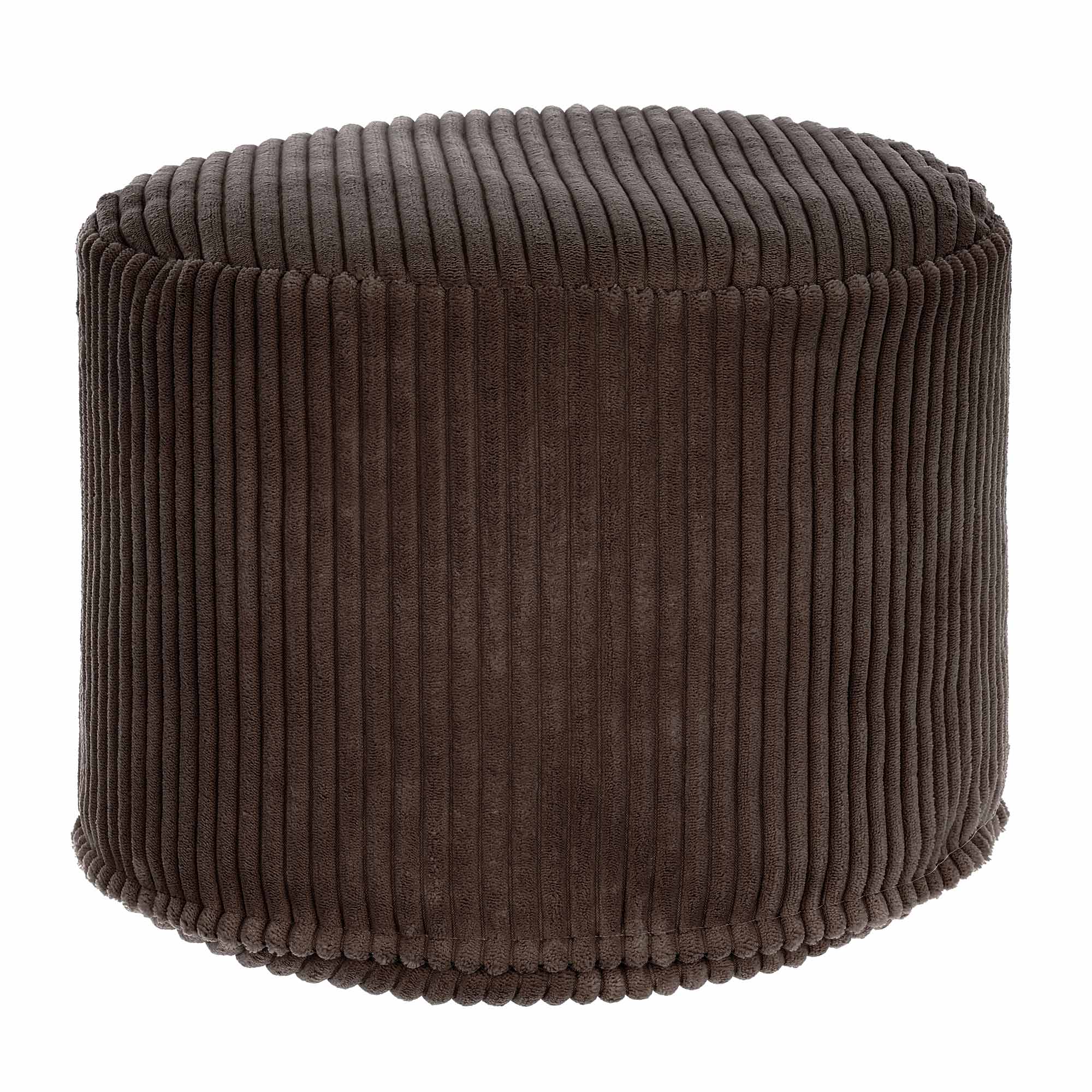 Puf okrągły podnóżek Lincoln Dark Chocolate-S