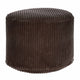 Puf okrągły podnóżek Lincoln Dark Chocolate-S