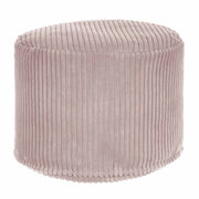 Puf okrągły podnóżek Lincoln Silver Pink-M
