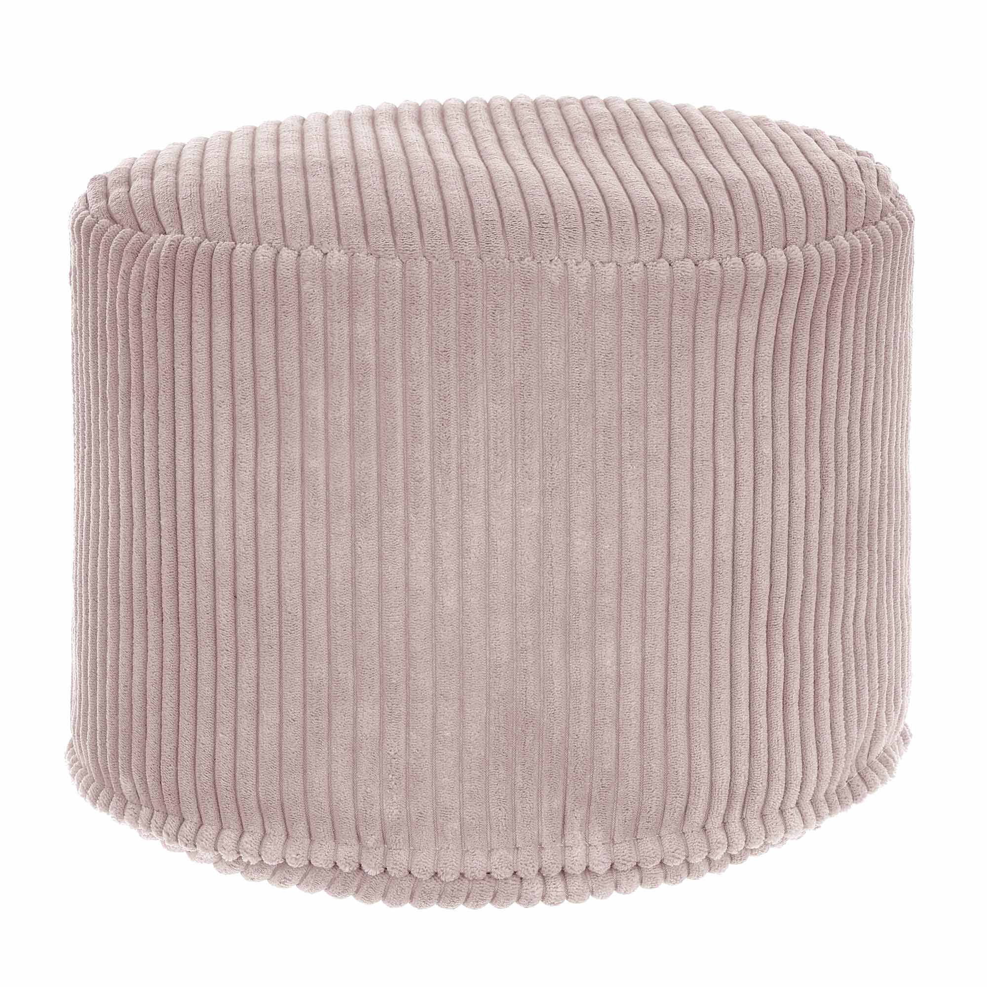 Puf okrągły podnóżek Lincoln Silver Pink-M