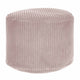 Puf okrągły podnóżek Lincoln Silver Pink