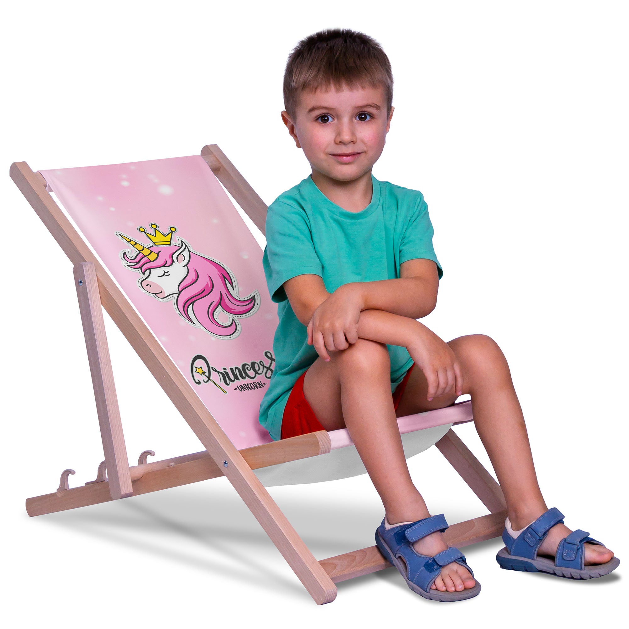 Leżak drewniany Princess Unicorn-S
