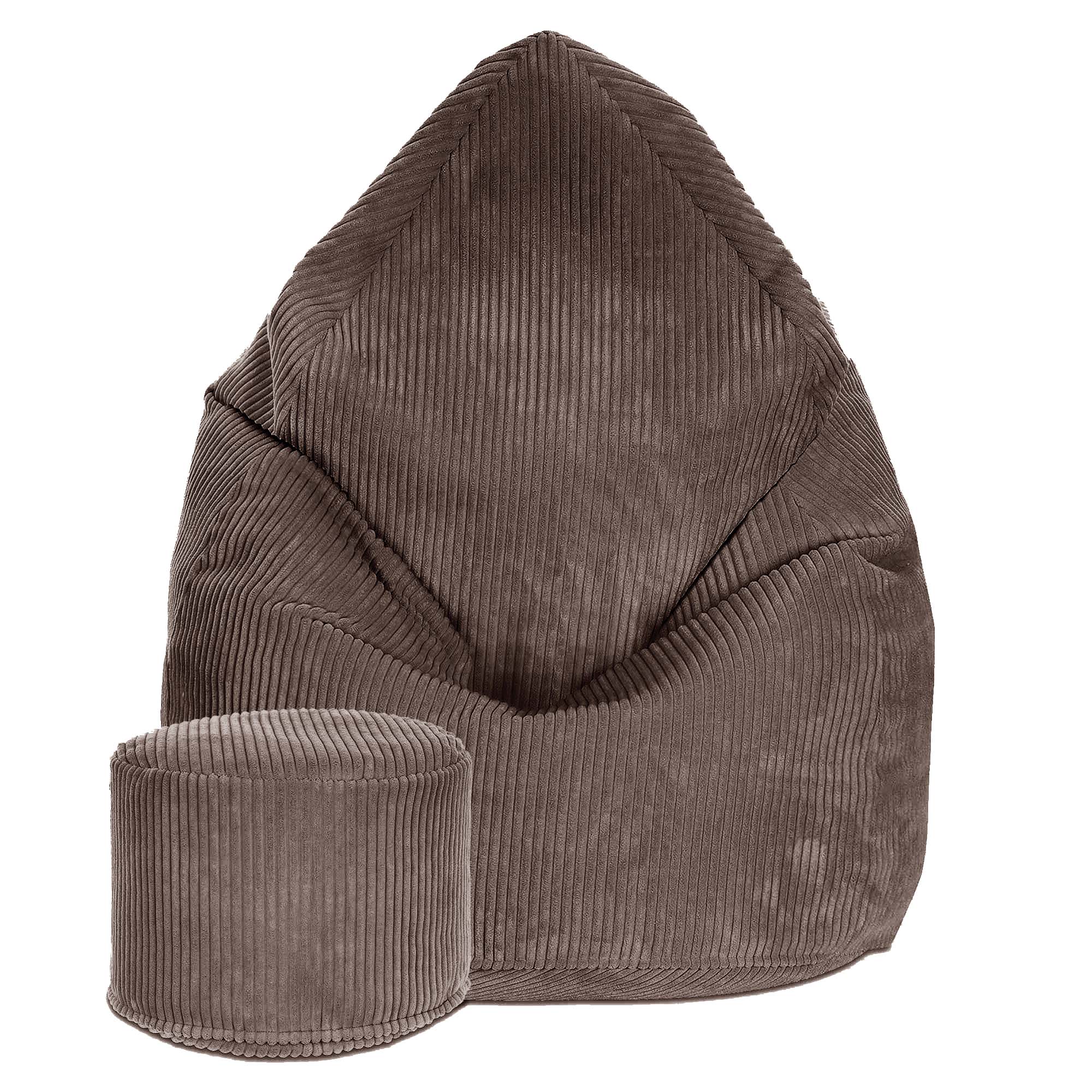 Runder Hocker Fußstütze Lincoln Roasted Cocoa-S
