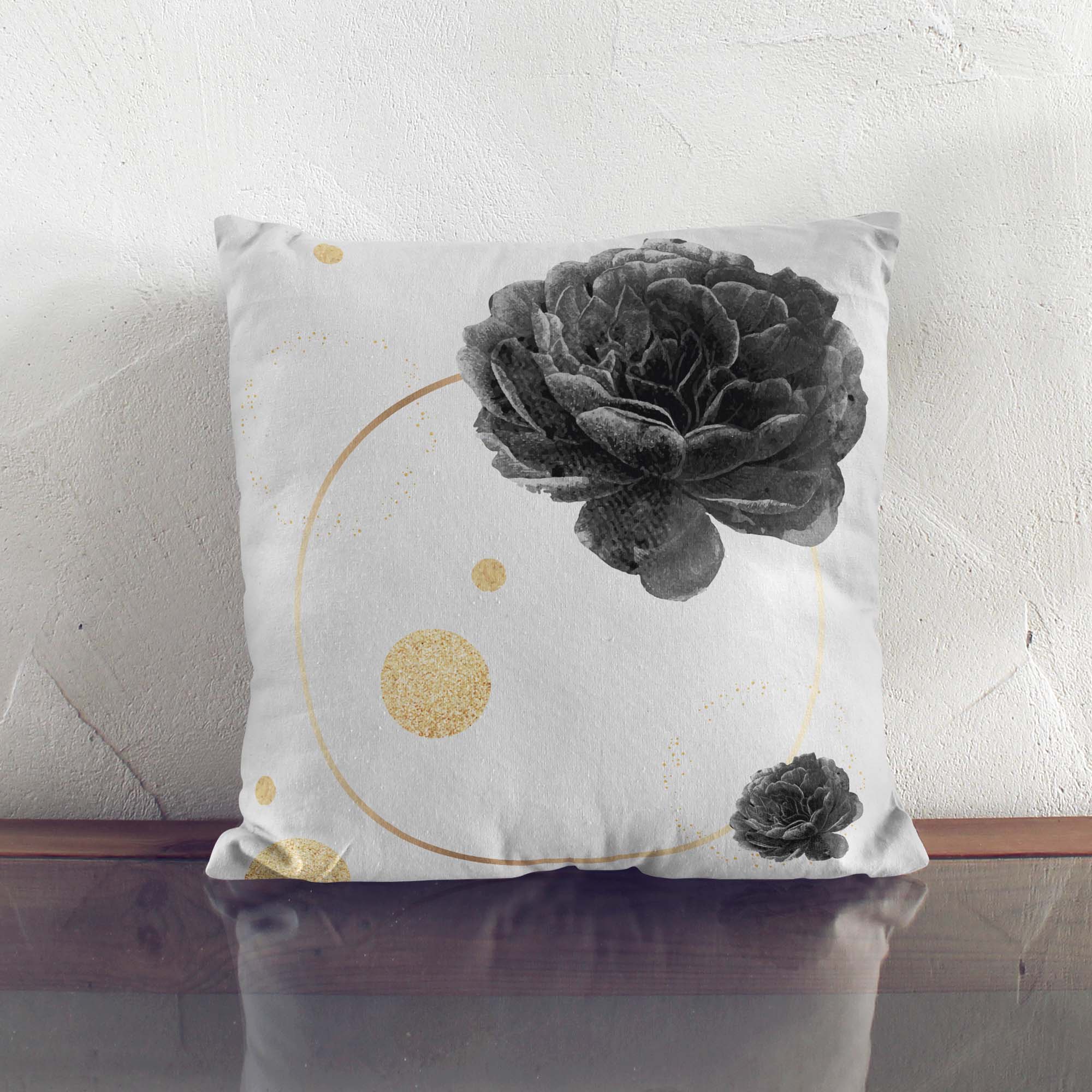 Poduszka Roses and Circle