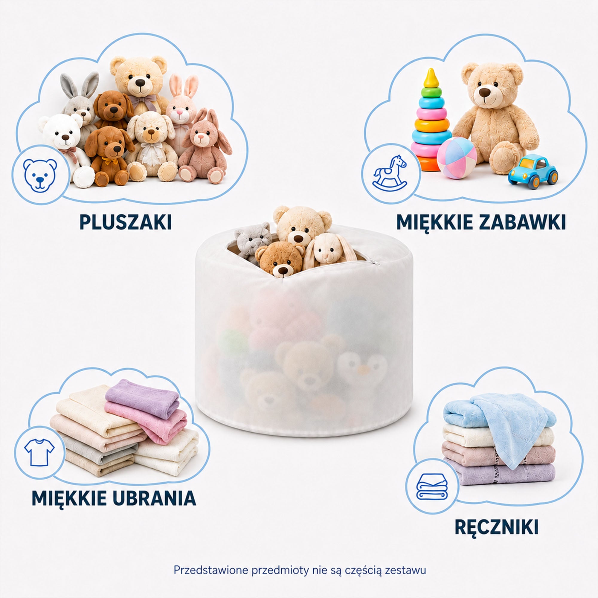 Pokrowiec okrągły podnóżek Roundshape