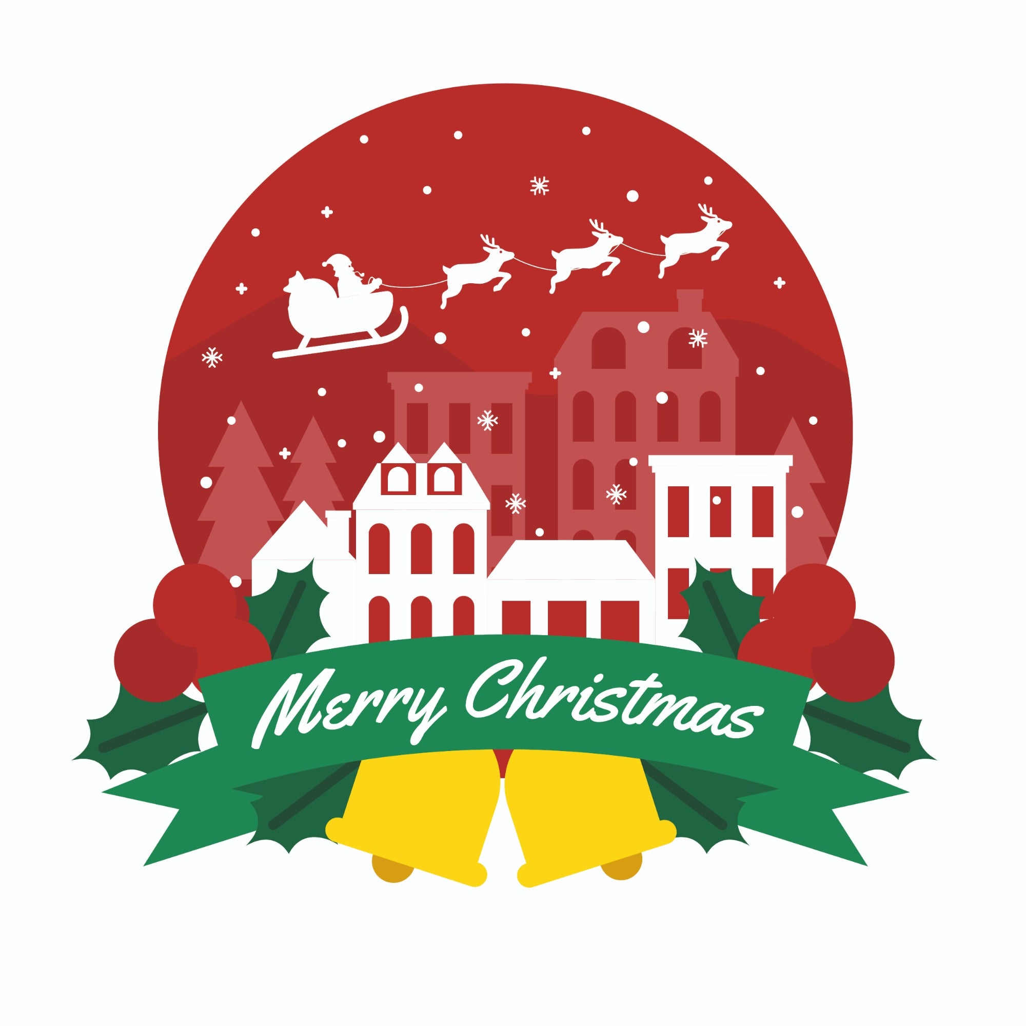 Poduszka Santa is Coming to Town