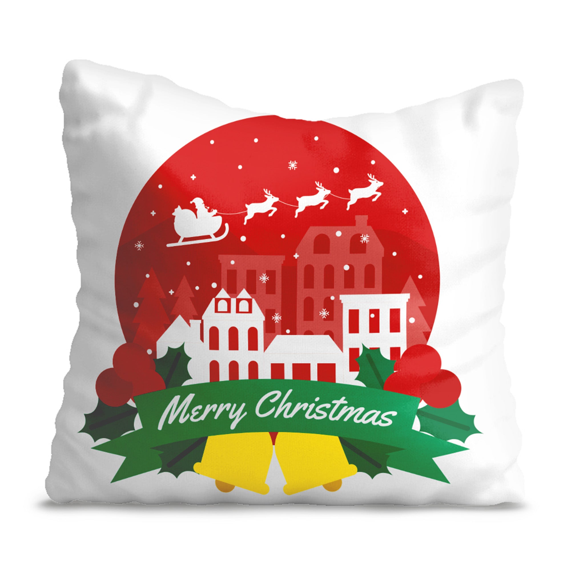 Poduszka Santa is Coming to Town-Velvet