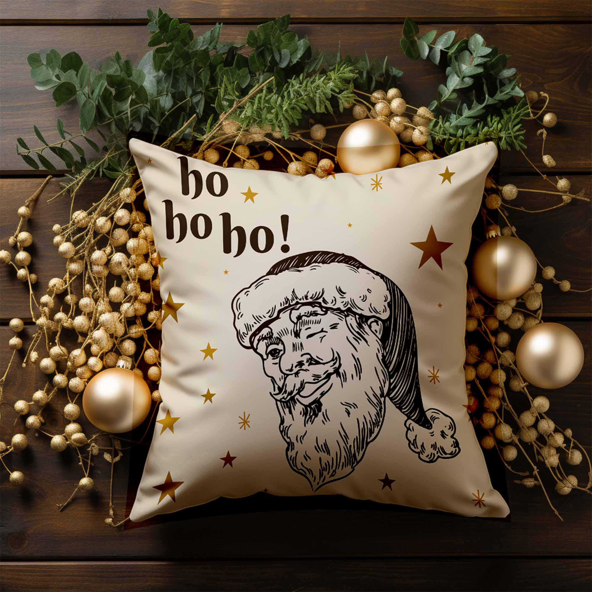 Poduszka Santa Please Here Stop-Panama