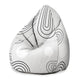 Puf Pearshape Scandinavian Abstract