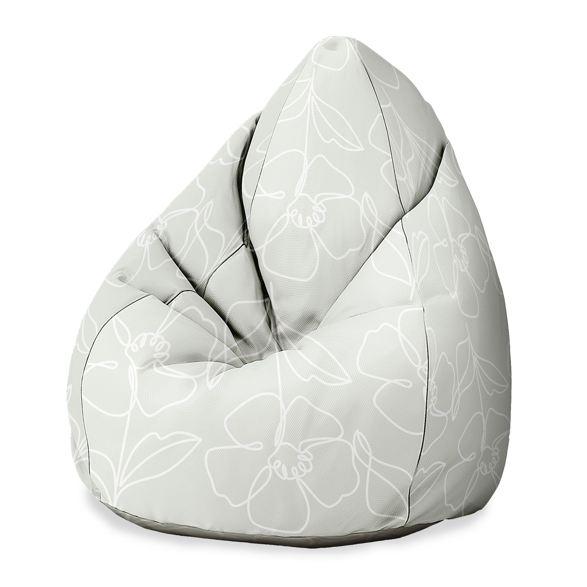 Puf Pearshape Scandinavian Green-Oxford