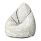Puf Pearshape Scandinavian Leaves-Velvet