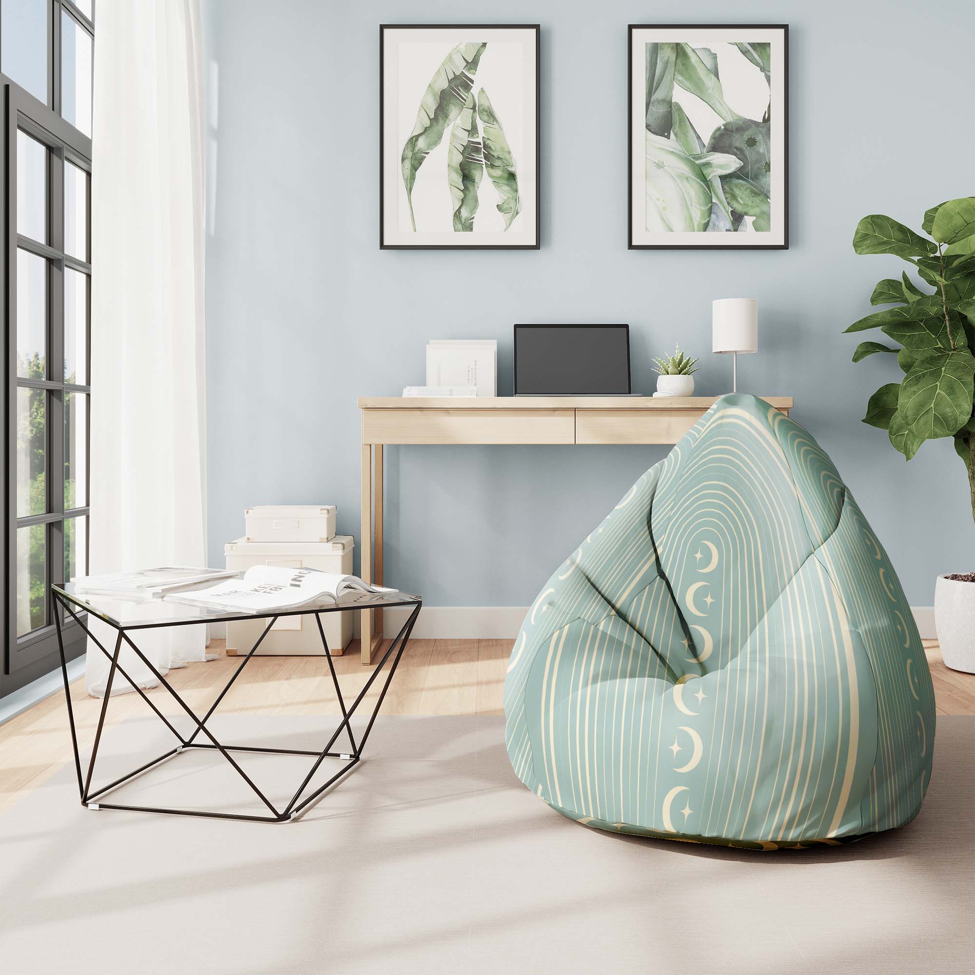 Puf Pearshape Scandinavian Moons-Velvet