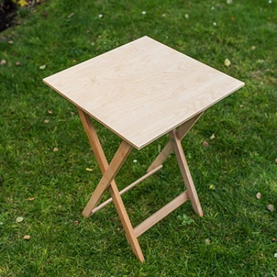 Stolik drewniany Orange Feathers-30x40 CM