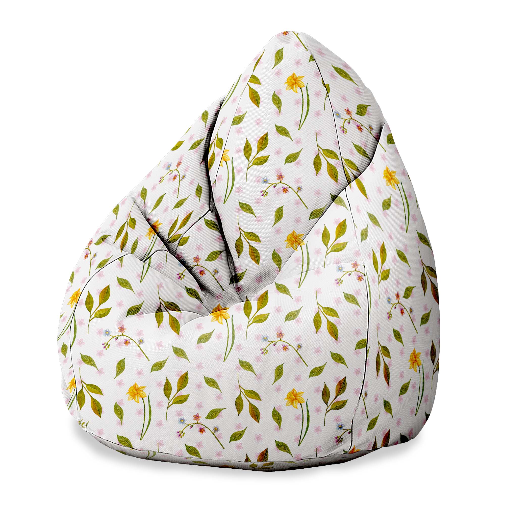 Puf Pearshape Spring Pattern-S-Oxford