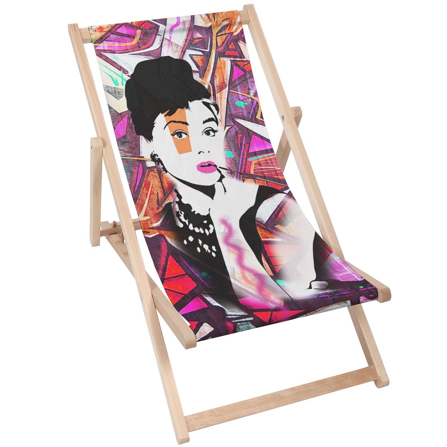 Holztisch Audrey Bunt-50x50 CM