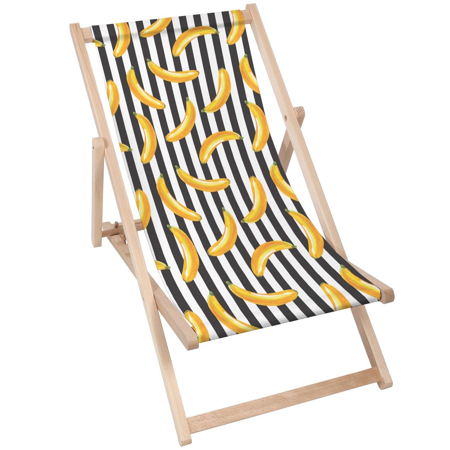 Holztisch Bananenstreifen-50x50 CM