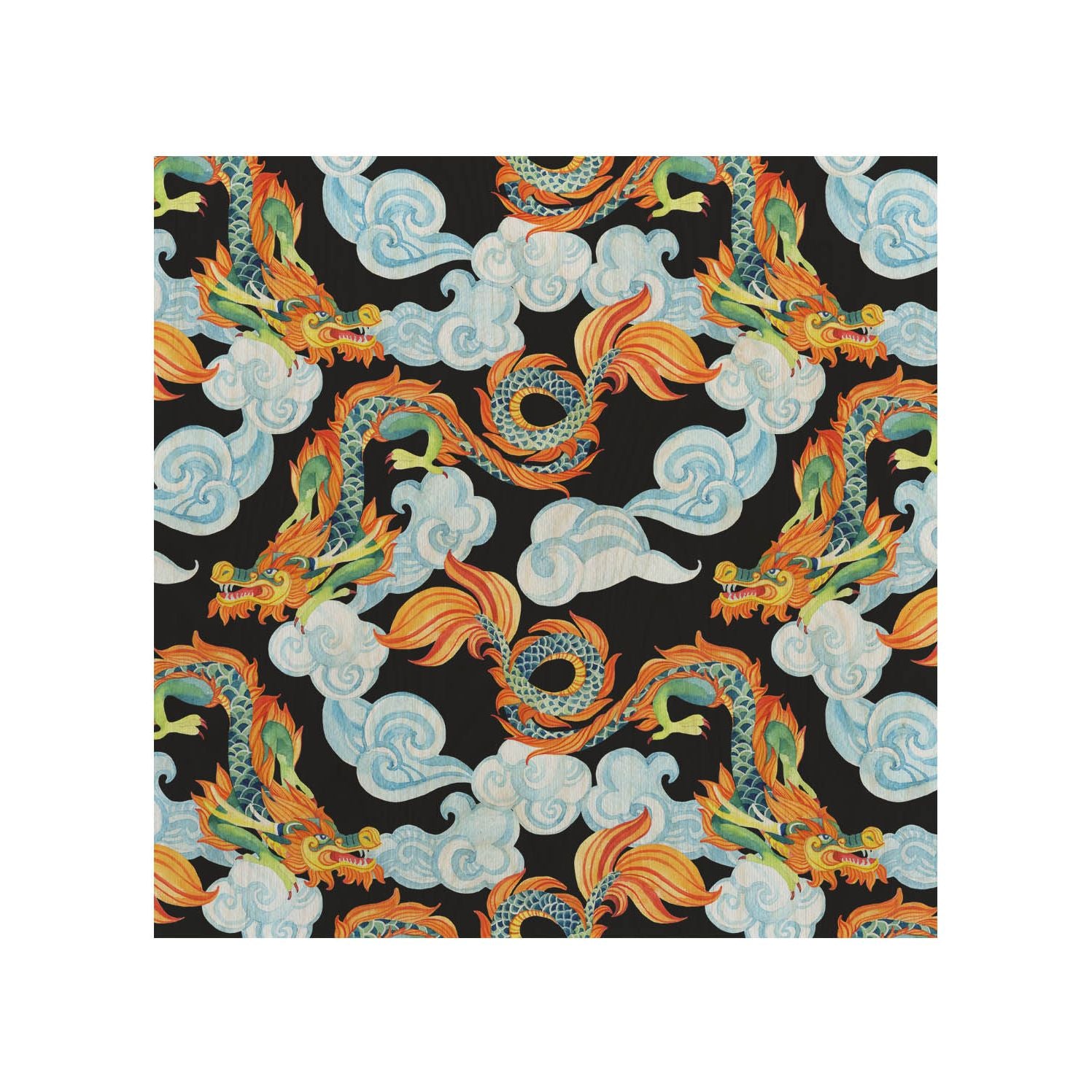 Stolik drewniany Chinese Dragons