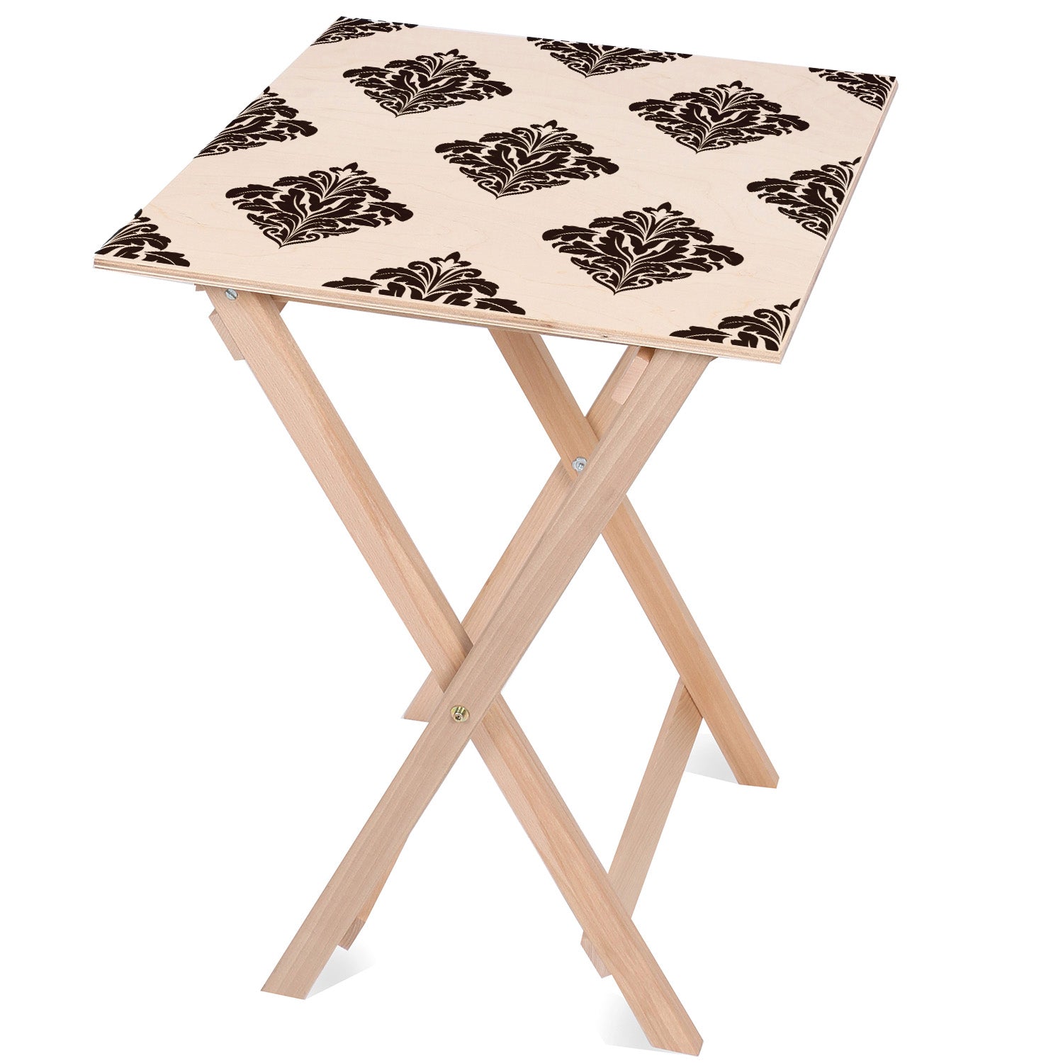 Stolik drewniany Black Bush-50x50 CM