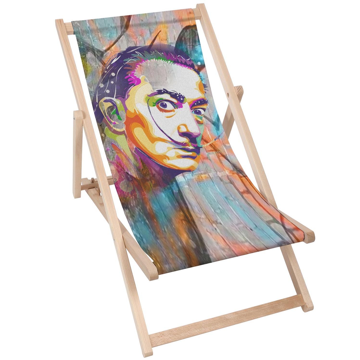 Dřevěný stolek Dali Colourful-50x50 CM